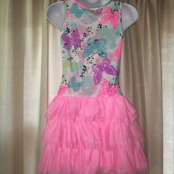 Retired Justice size 12 tank tulle dress butterfly love girls Kids - Picture 4 of 5